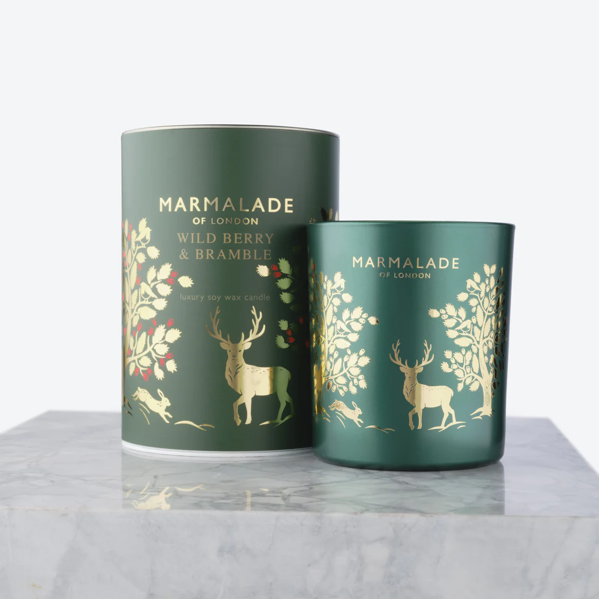 Large Glass Candle - Wild Berry & Bramble