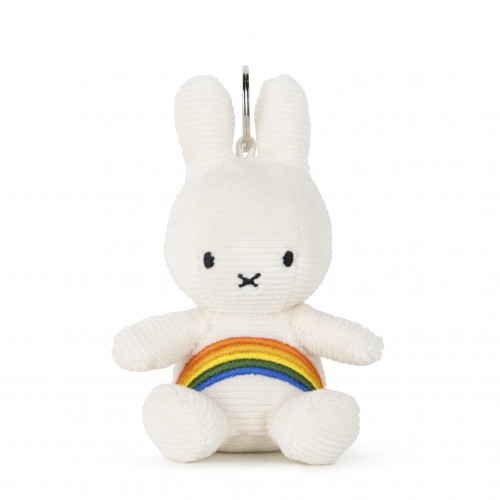 Miffy Corduroy White Rainbow Keyring