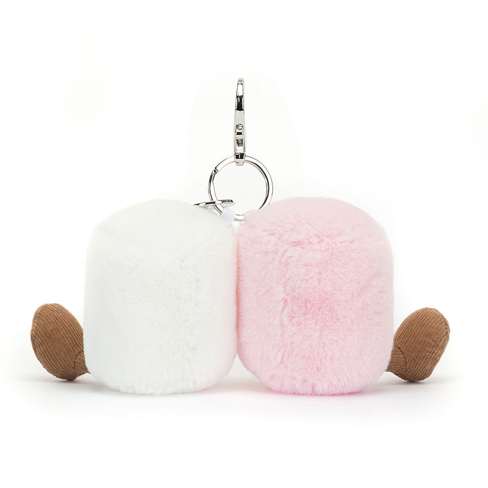 Amuseable Pair Of Marshmallows Bag Charm - Image 3