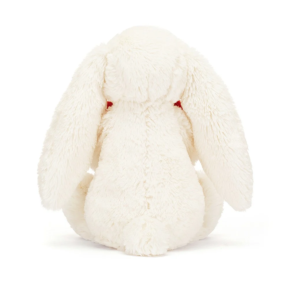 Bashful Red Love Heart Bunny Original - Image 3