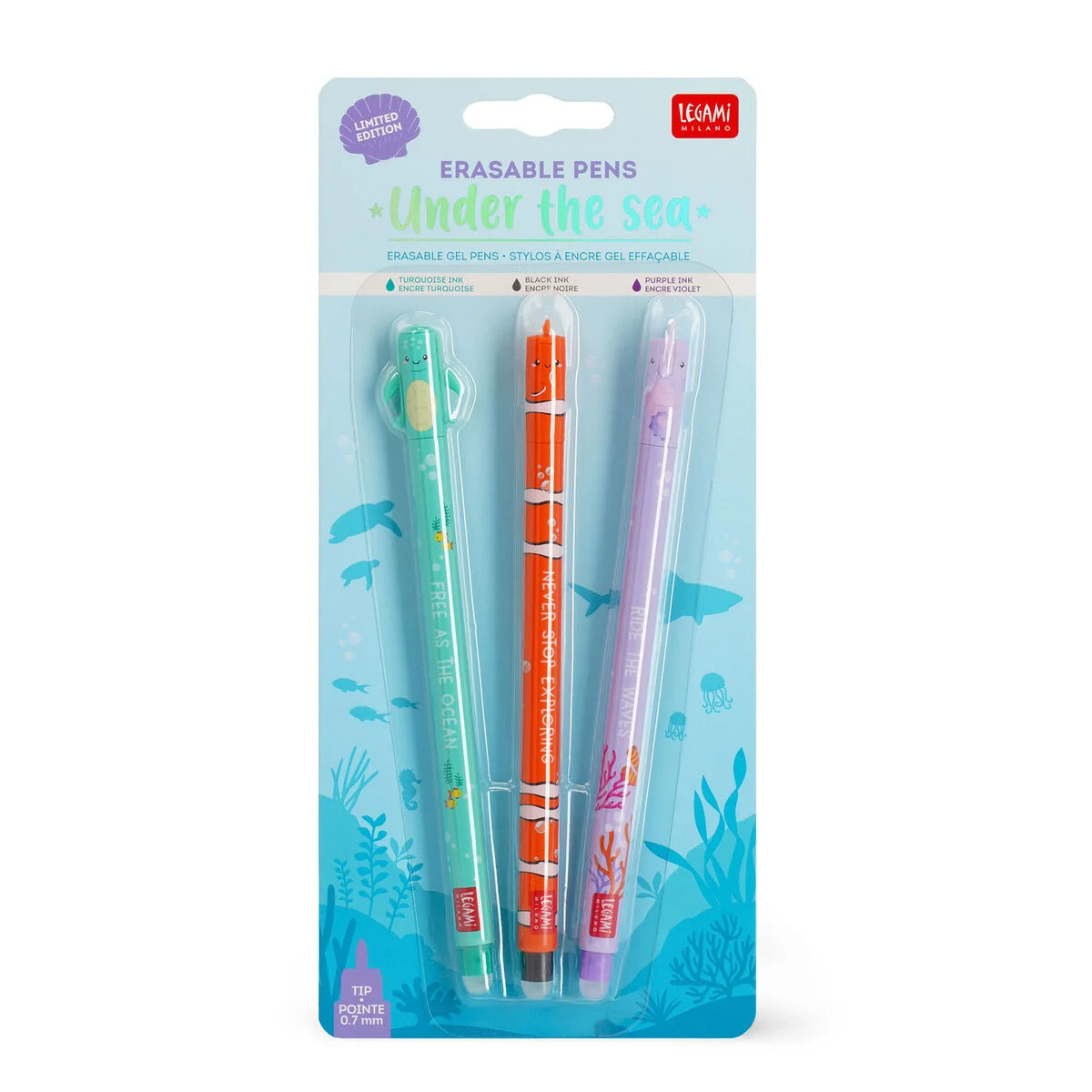 Under The Sea - Set Of 3 Erasable Pens - Image 5