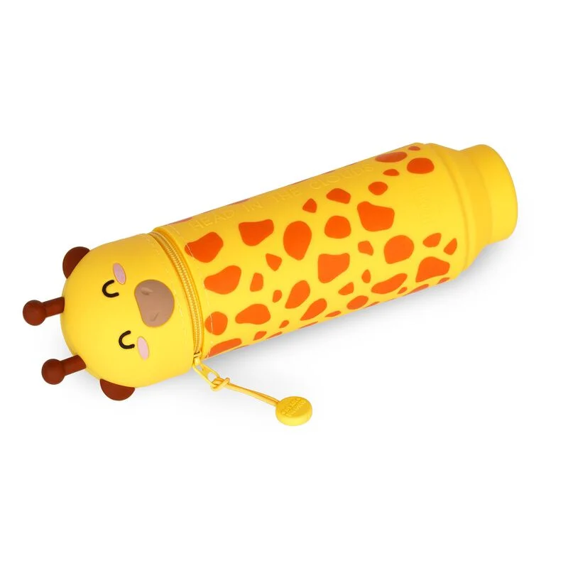 2-in-1 Silicone Pencil Case - Giraffe - Image 4