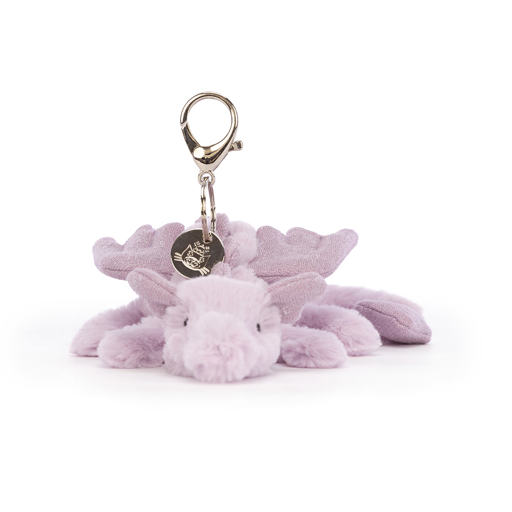 Lavender Dragon Bag Charm - Image 4