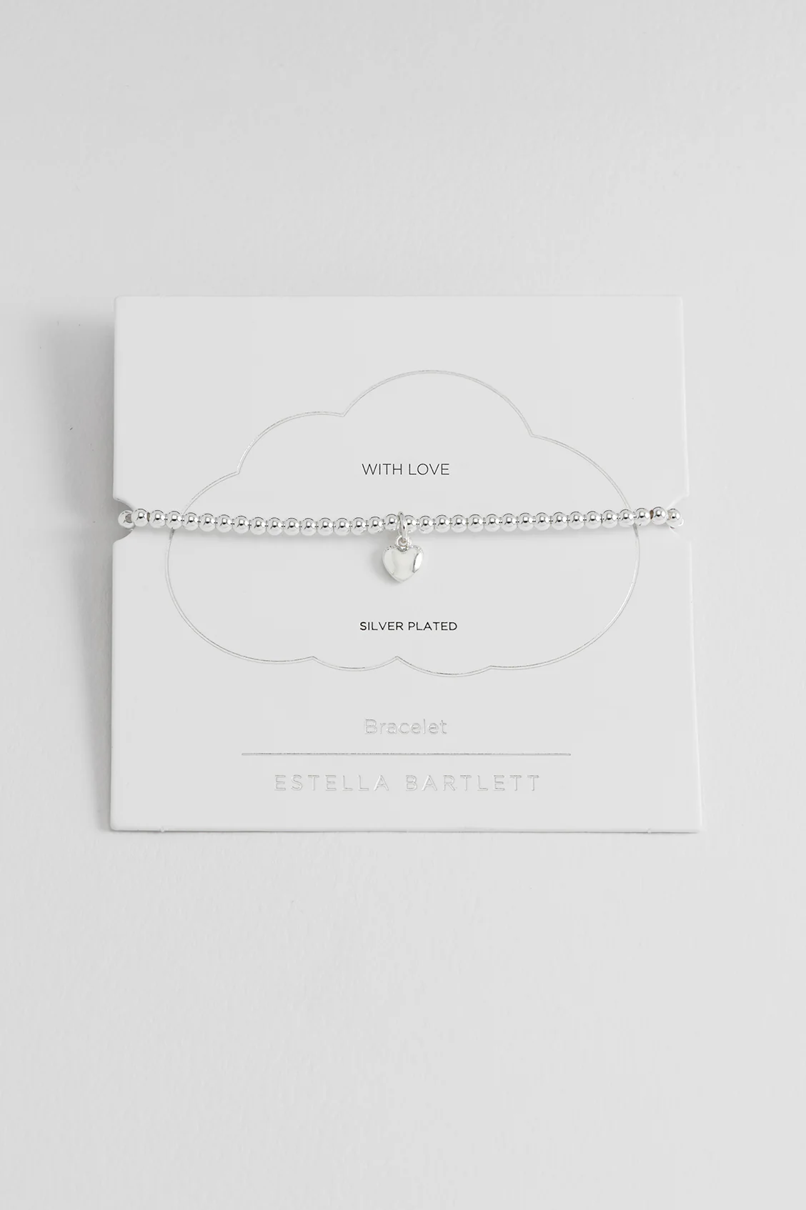 Silver With Love Puffed Heart Bracelet
