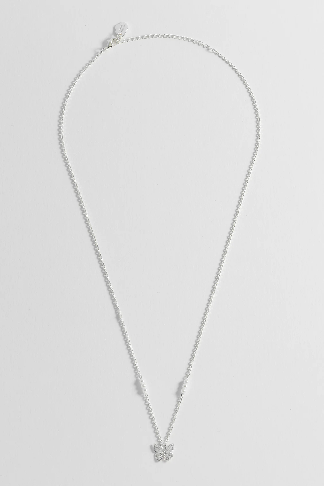 Butterfly & Pearl Necklace - Image 2