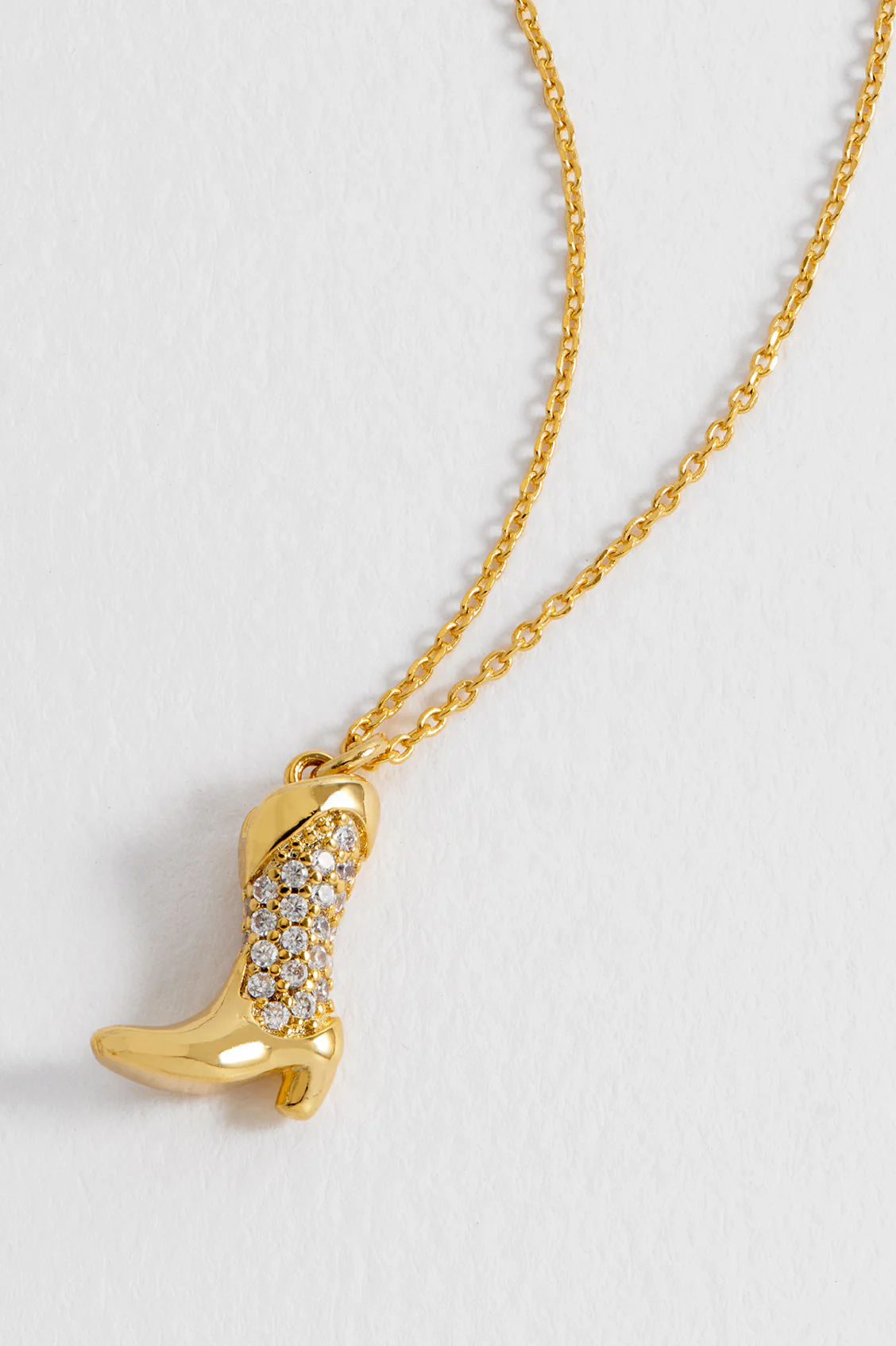 Pave Cowboy Boot Necklace - Image 5
