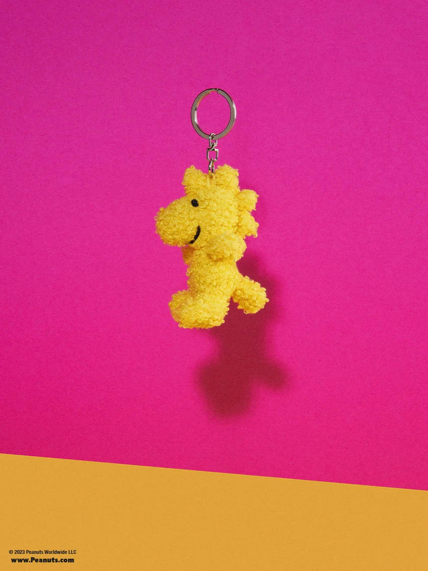 Woodstock ECO Tiny Teddy Yellow Keyring - Image 2