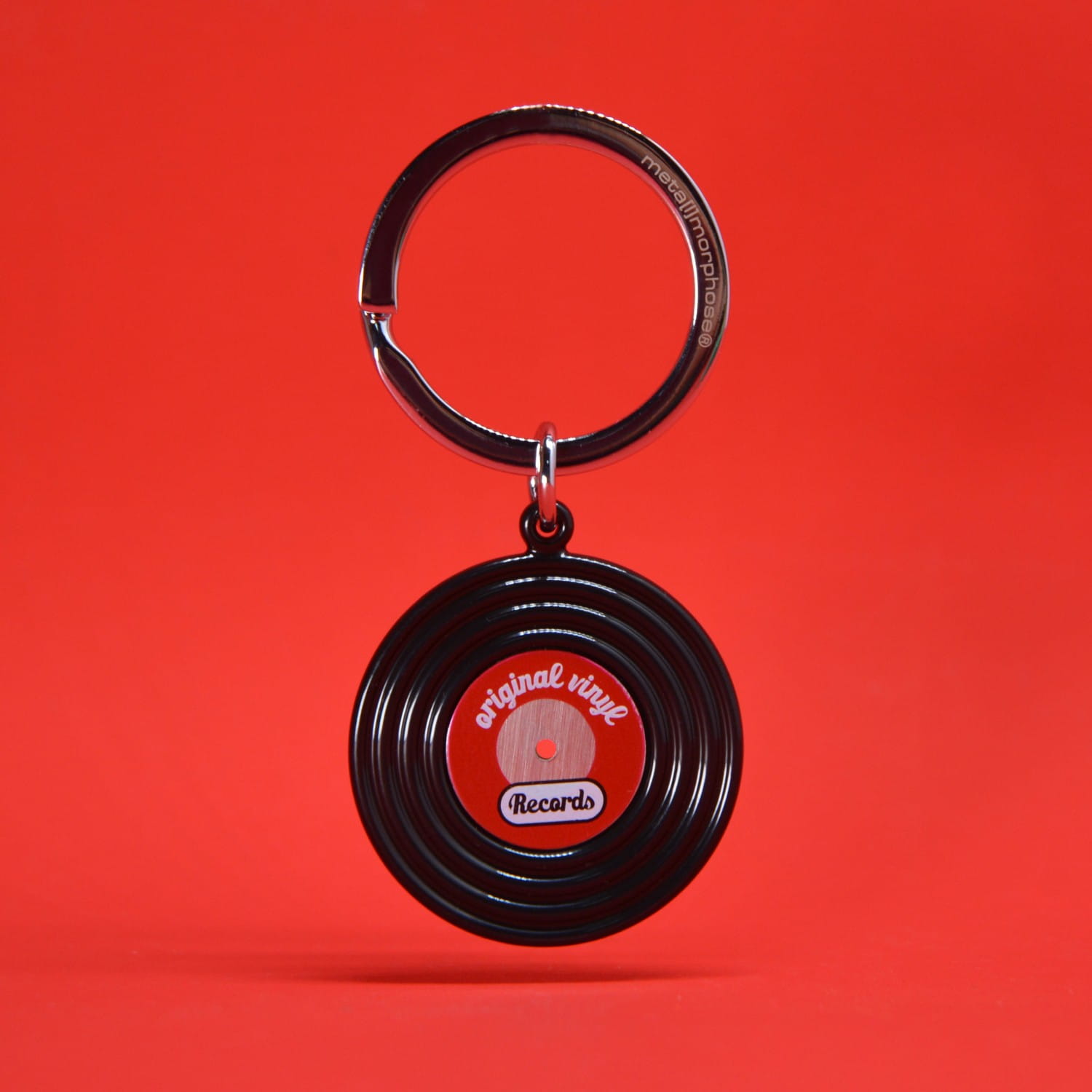 Black Vinyl Record Keyring - Image 3