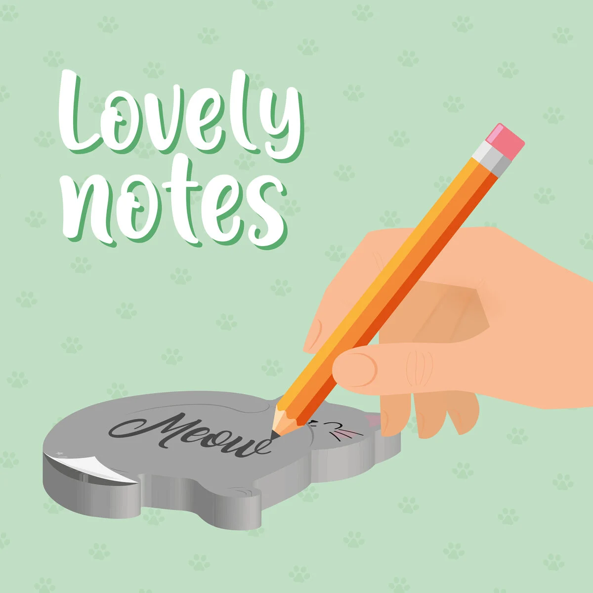 Kitty Adhesive Notepad - Image 2