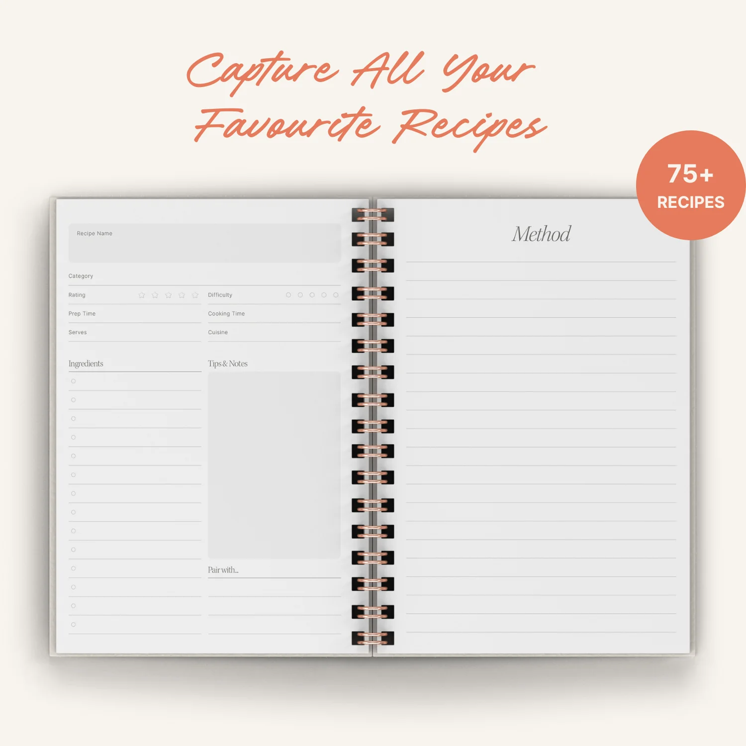 Recipe Journal - Tomato - Image 3