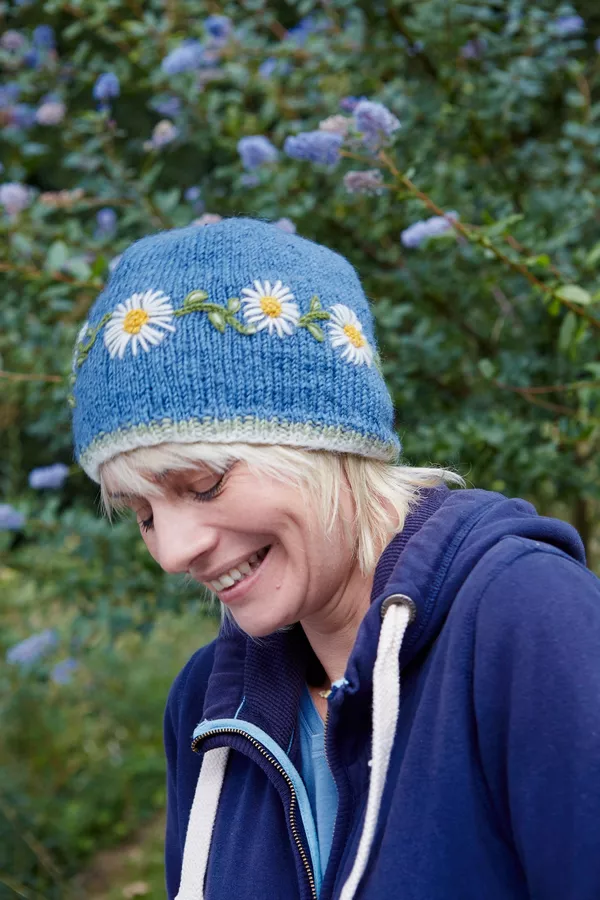 Daisy Chain Beanie Jacaranda - Image 2