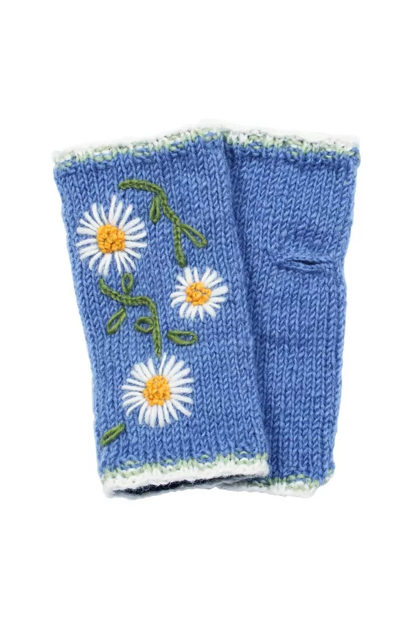Daisy Chain Handwarmer Jacaranda