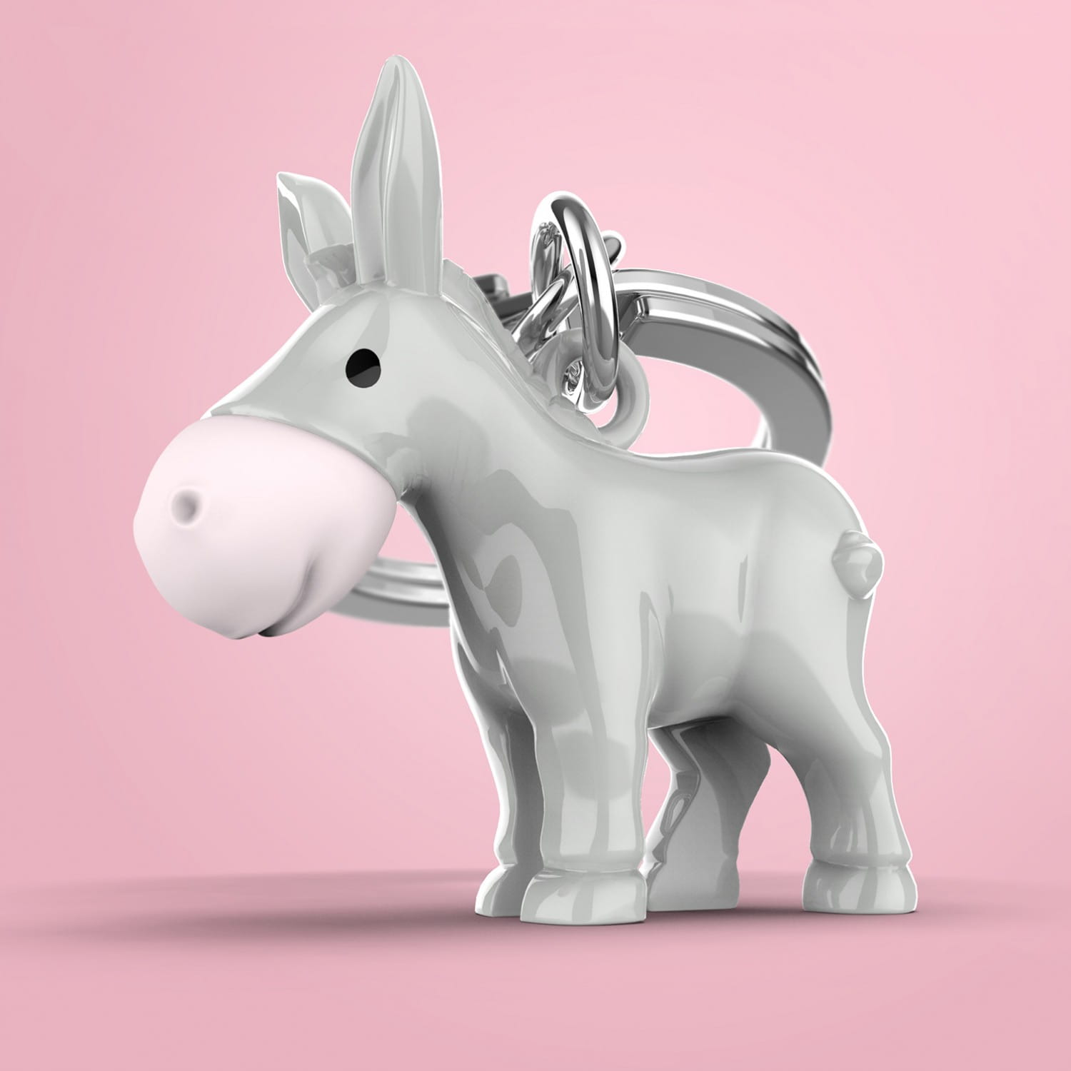 Grey Donkey Keyring - Image 3