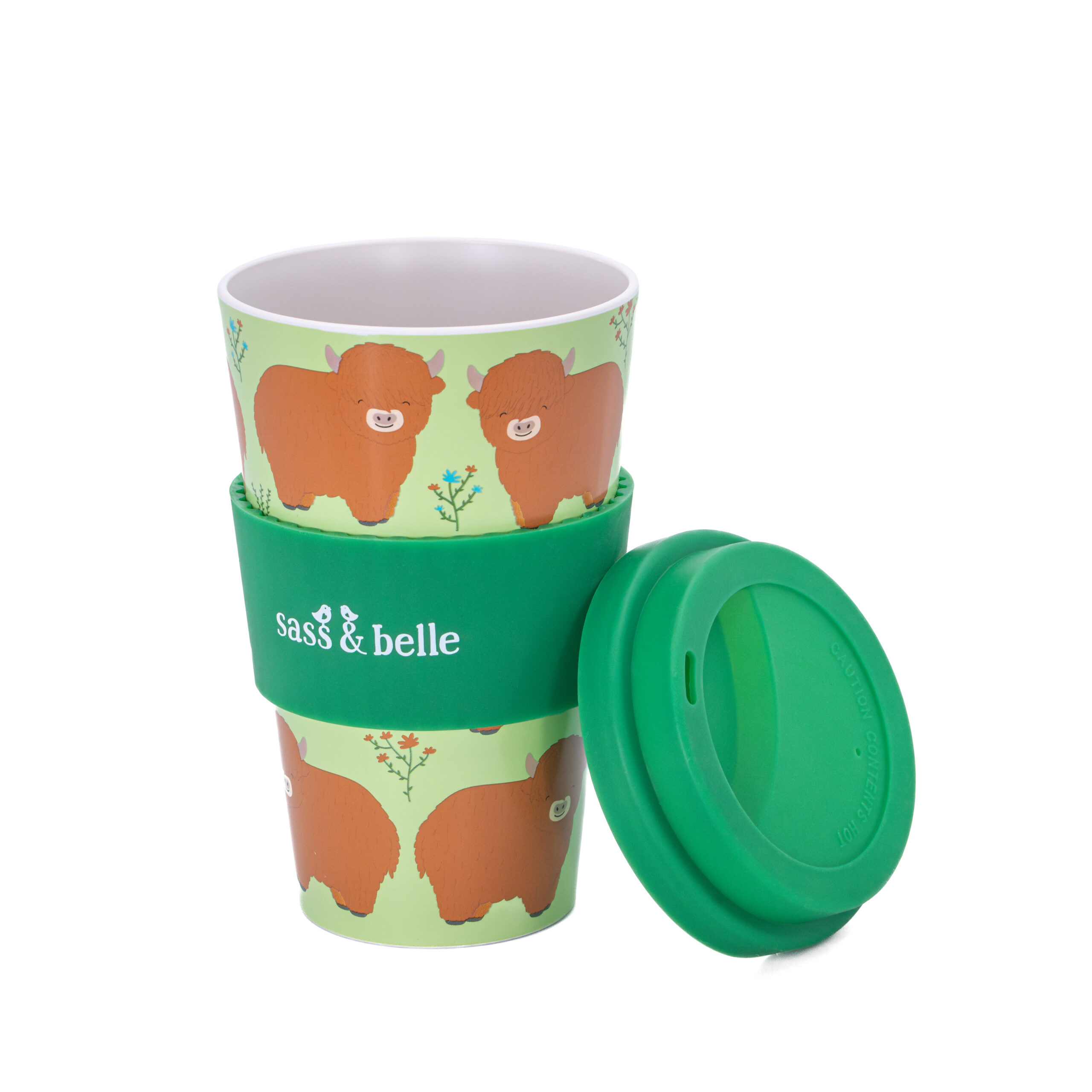 Highland Cow Travel Coffee Cup - Image 2